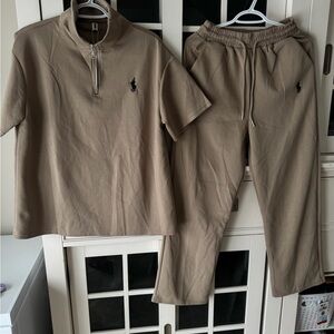 Women's Tan Track Pants & Joggers